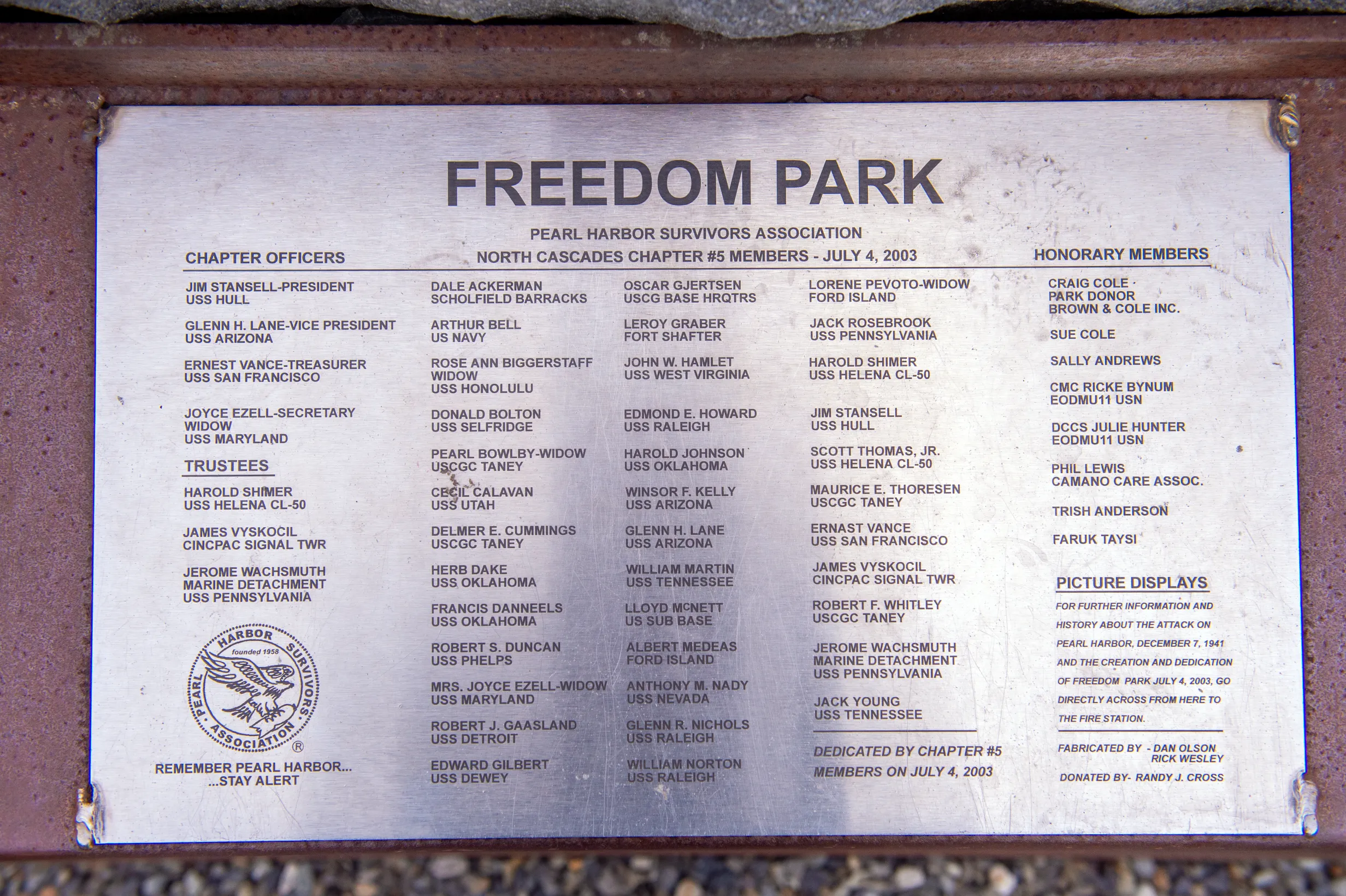 Pearl Harbor Survivor Memorial — photo 4