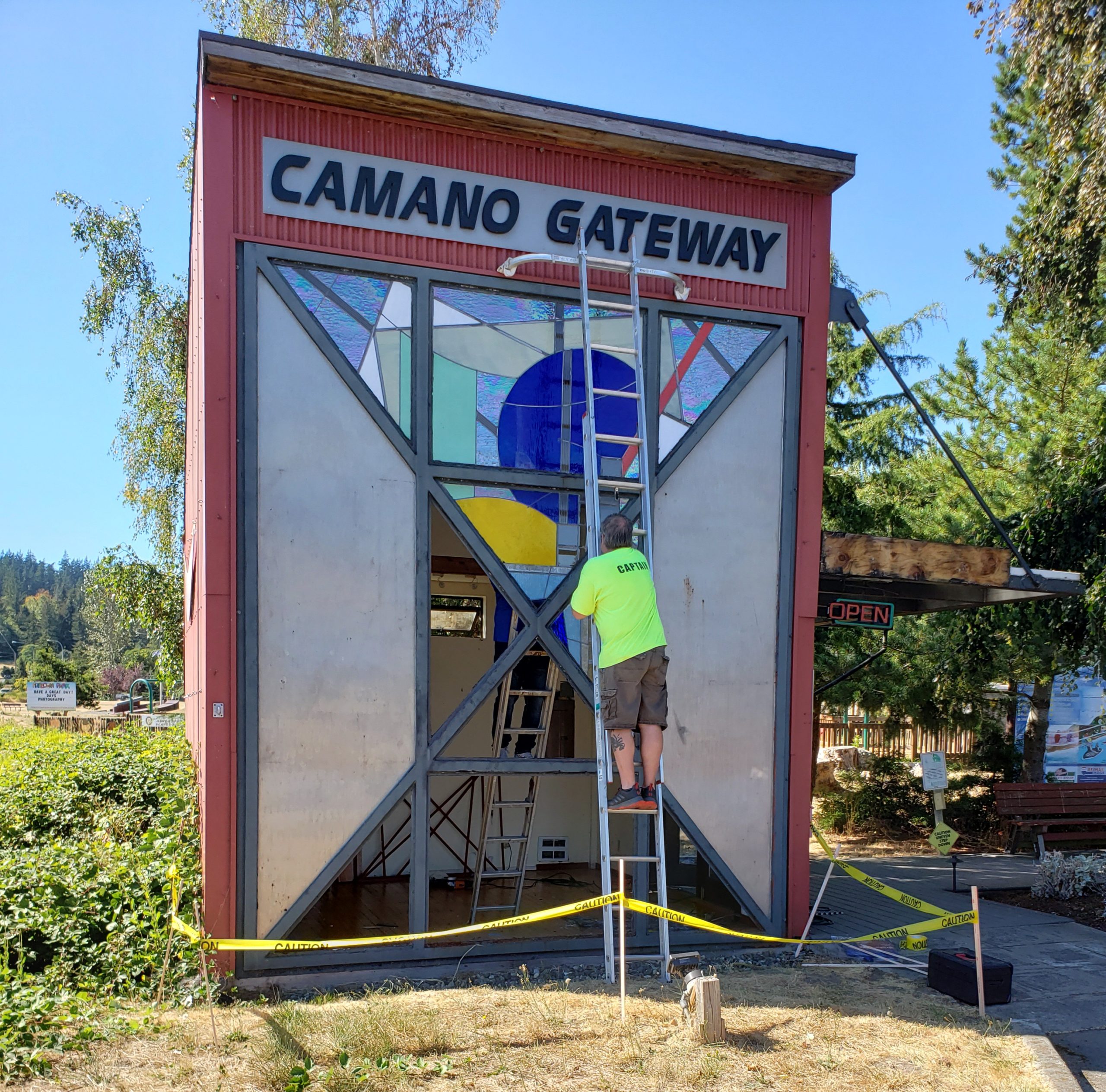 Freedom Park entrance on Camano Island, Washington
