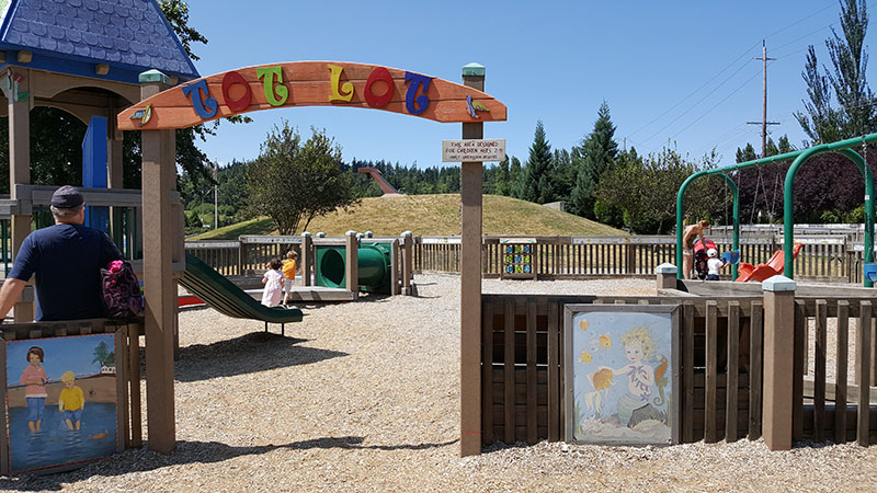 Children playing at Freedom Park on Camano Island